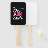 Mutter Kunst Beste Mama je Fächer (Vorne und Hinten)