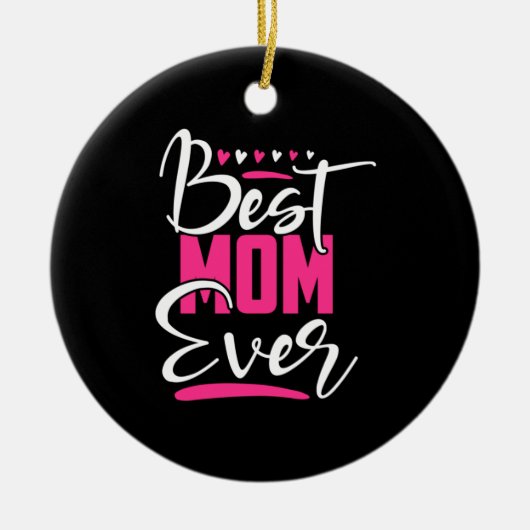 Mutter Kunst Beste Mama je Keramik Ornament (Vorne)