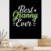 Mutter Kunst Bestes Granny Ever Poster (Küche)