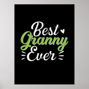 Mutter Kunst Bestes Granny Ever Poster