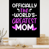 Mutter Kunst Die Beste Mama der Welt Poster (Küche)