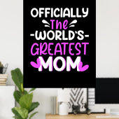 Mutter Kunst Die Beste Mama der Welt Poster (Heimbüro)
