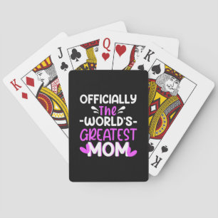 Mutter Kunst Die Beste Mama der Welt Spielkarten
