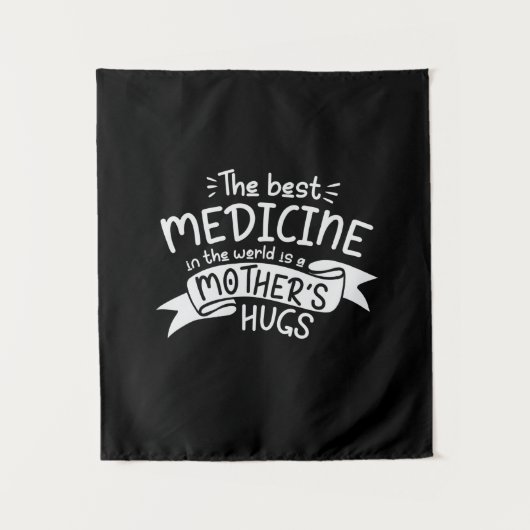 Mutter Kunst - Die beste Medizin Wandteppich (Vorderseite)