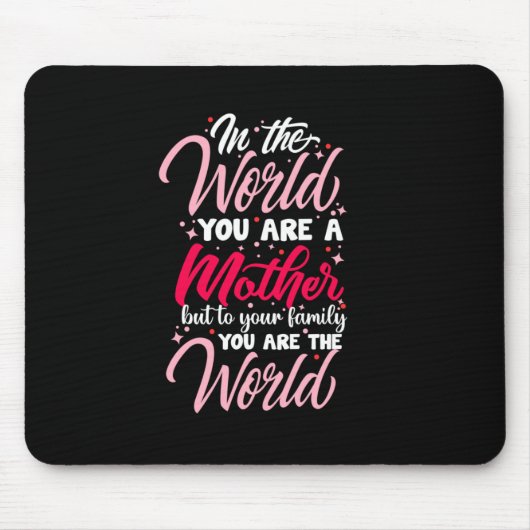 Mutter Kunst du bist Mutter Mousepad (Vorne)