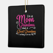 Mutter Kunst eine Mama und ein großes Oma Keramikornament (Links)