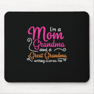 Mutter Kunst eine Mama und ein großes Oma Mousepad