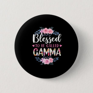 Mutter Kunst gesegnet, als Gamma Geburtstag genann Button