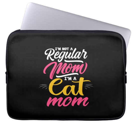 Mutter Kunst ich bin eine Katze Mama Laptopschutzhülle (Vorderseite)