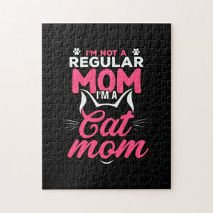 Mutter Kunst ich bin eine Katze Mama Puzzle