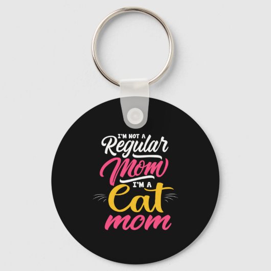 Mutter Kunst ich bin eine Katze Mama Schlüsselanhänger (Vorderseite)