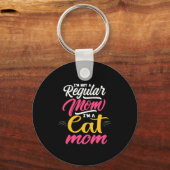 Mutter Kunst ich bin eine Katze Mama Schlüsselanhänger (Vorderseite)