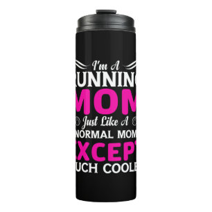 Mutter Kunst Ich bin eine laufende Mama Thermosbecher