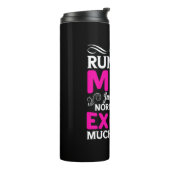 Mutter Kunst Ich bin eine laufende Mama Thermosbecher (Nach links gedreht)