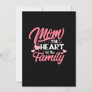 Mutter Kunst Mama Das Herz der Familie Einladung
