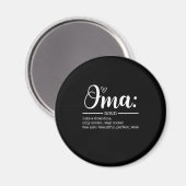 Mutter Kunst Niedlich Oma Definition Geburtstag Magnet (Vorderseite/Rückseite)