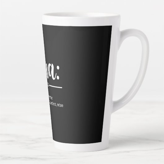 Mutter Kunst Niedlich Oma Definition Geburtstag Milchtasse (Rechts)