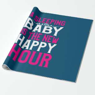 Mutter Kunst Schlafendes Baby ist die neue Happy H Geschenkpapier