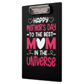 Mutter Kunst zur besten Mama Klemmbrett (Links)