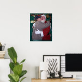 Mutter küsst Santa Poster (Heimbüro)