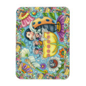 MUTTER LADYBUG & KINDER, TULIP-BABELBAD MAGNET (Vertikal)