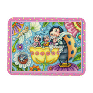 MUTTER LADYBUG & KINDER, TULIP TUB BUBBLE BAD MAGNET