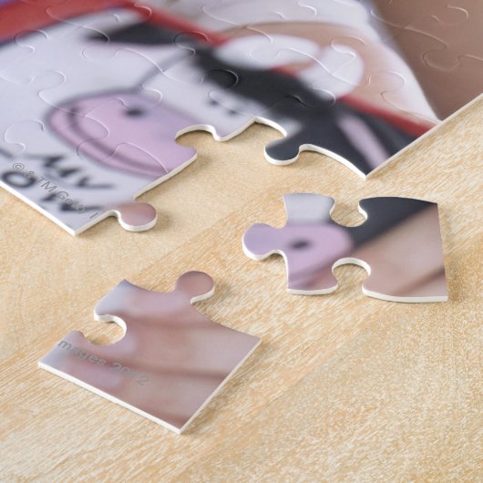 Mutter las dem kleinen Jungen. Gesichter einer Mut Puzzle (Seite)