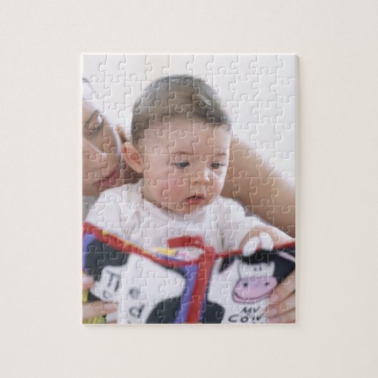 Mutter las dem kleinen Jungen. Gesichter einer Mut Puzzle (Vertikal)