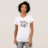 Mutter-Leben handgeschriebene Typografie T-Shirt (Vorne ganz)