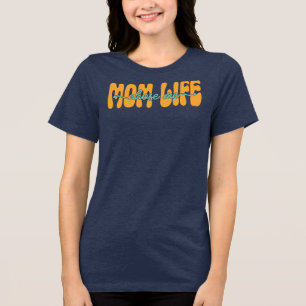 Mutter Leben Hat Mich Gewählt Lustiger Retro-Mutte Tri-Blend Shirt