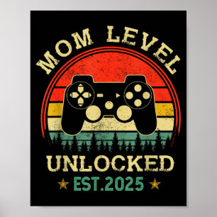 Mutter-Level freigeschaltet est 2025 Videospiel-Ma Poster