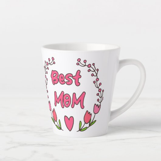 Mutter Liebe Blossom - Beste Mama je Milchtasse (Rechts)