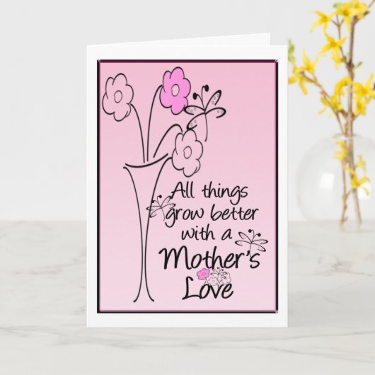 Mütter Liebe Blume Karte (Gelbe Blume)