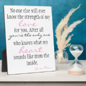 Mutter-Liebe Fotoplatte (Seite)