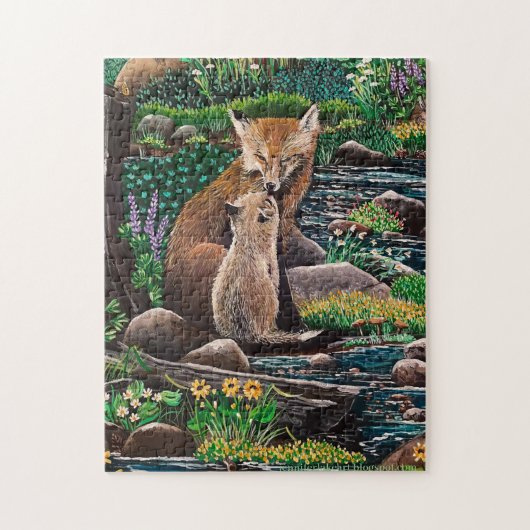 "Mutter Liebe" Fox Puzzle 2 (Vertikal)