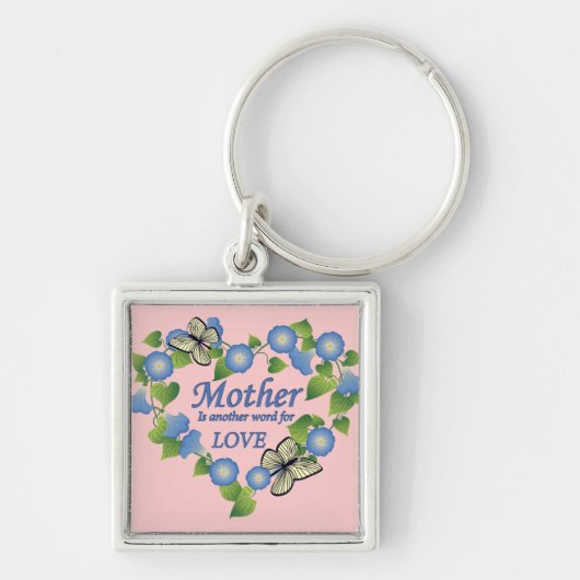 Mutter Liebe Herz Schlüsselanhänger (Vorne)
