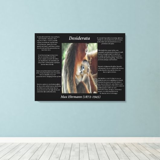 Mutter Liebe Leinwanddruck (Insitu (Holzboden))