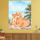 Mutter Liebe Leinwanddruck (Insitu (Wohnzimmer))