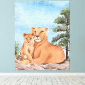 Mutter Liebe Leinwanddruck (Insitu (Holzboden))