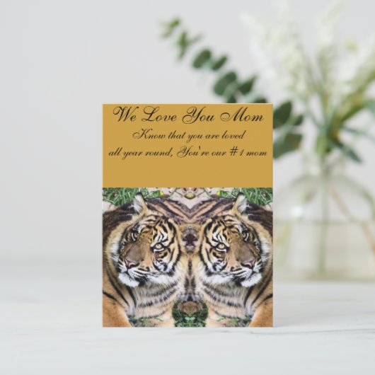 Mutter Liebe_ Postkarte (Stehend Vorderseite)