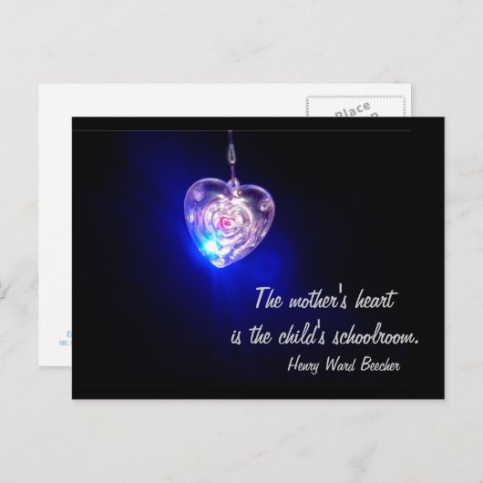 Mutter-Liebe Postkarte (Vorne/Hinten)