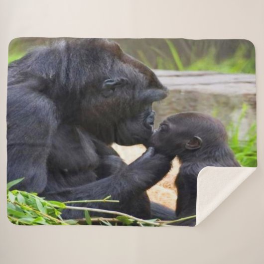 MUTTER-LIEBE SHERPADECKE (Vorderseite (Horizontal))