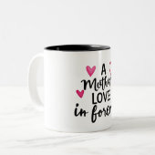 Mutter-Liebe-Tasse Zweifarbige Tasse (Vorderseite Links)