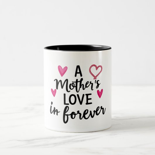 Mutter-Liebe-Tasse Zweifarbige Tasse (Mittel)