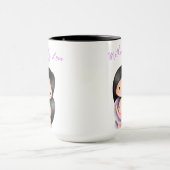 Mutter Liebe und Tochter umarmt Tasse (Zentrum)