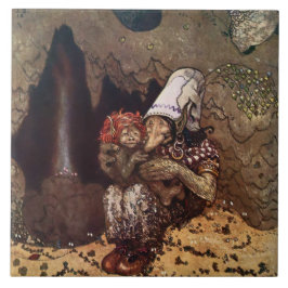 "Mutter Liebe" von John Bauer Fliese