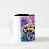 Mutter-Liebe Zweifarbige Tasse (Vorderseite Links)