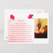 Mütter lieben Gebet Postkarte (Vorne/Hinten)