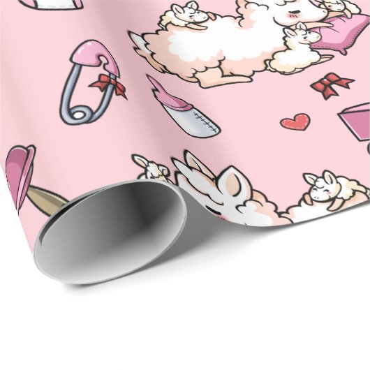Mutter Llama Madness Geschenkpapier (Rolleneckpunkt)