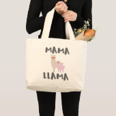 Mutter Llama Mom Jumbo Stoffbeutel (Vorderseite (Produkt))